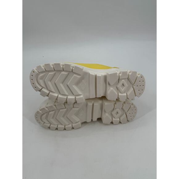 Palladium Revolt Womens Lo TX Yellow Sneakers Platform Lug Lace UP Size 10 New - Picture 10 of 11